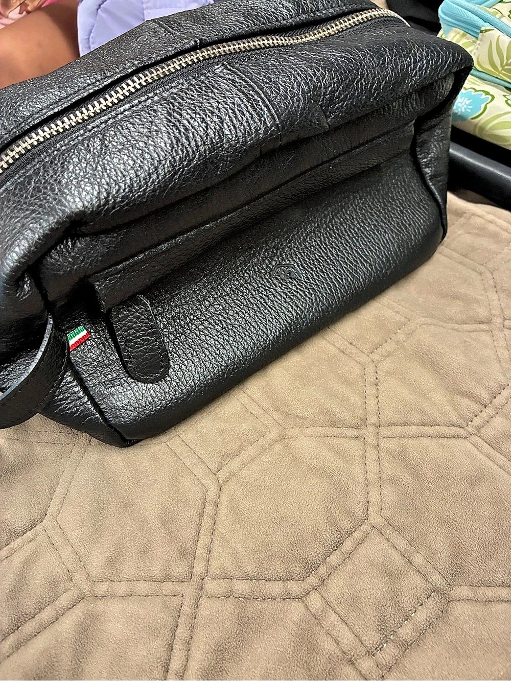 Moschino Black Leather Shoulder Bag